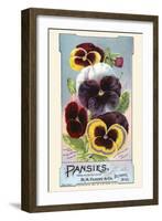 Pansies-null-Framed Art Print