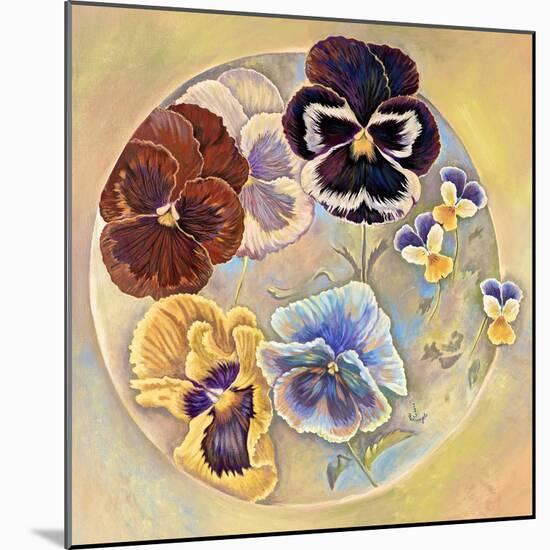 Pansies-Judy Mastrangelo-Mounted Giclee Print