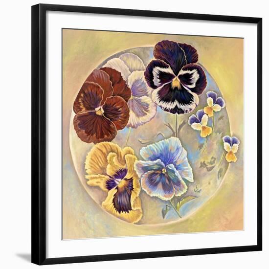 Pansies-Judy Mastrangelo-Framed Giclee Print