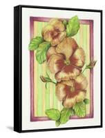 Pansies-Deborah Kopka-Framed Stretched Canvas