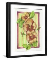 Pansies-Deborah Kopka-Framed Giclee Print