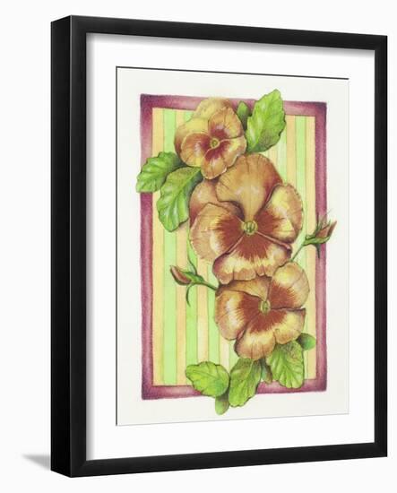 Pansies-Deborah Kopka-Framed Giclee Print