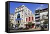 Pansodan Street, Yangon (Rangoon), Myanmar (Burma), Asia-Richard Cummins-Framed Stretched Canvas