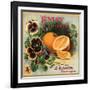 Pansy Brand - California - Citrus Crate Label-Lantern Press-Framed Art Print