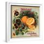 Pansy Brand - California - Citrus Crate Label-Lantern Press-Framed Art Print