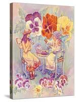 Pansy Fairies-Judy Mastrangelo-Stretched Canvas