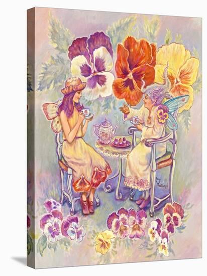 Pansy Fairies-Judy Mastrangelo-Stretched Canvas