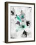 Pansy Indigo 2-Li Bo-Framed Giclee Print