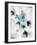 Pansy Indigo 2-Li Bo-Framed Giclee Print