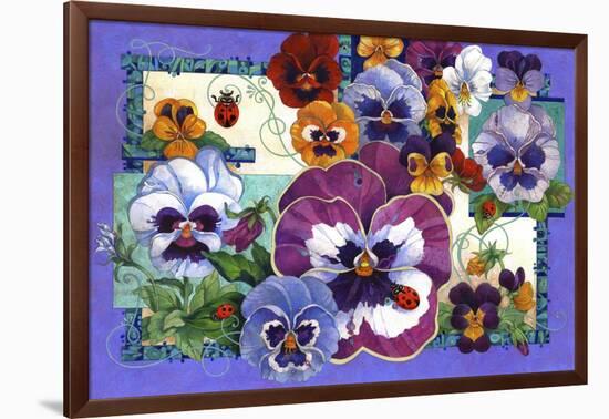 Pansy Mania-David Galchutt-Framed Giclee Print