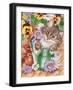 Pansy Pots-Karen Middleton-Framed Giclee Print