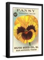 Pansy Seed Packet-null-Framed Art Print