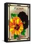 Pansy Seed Packet-Lantern Press-Framed Stretched Canvas