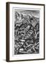 Pantagruel Defeating Three Hundred Giants from 'Gargantua and Pantagruel', by François Rabelais-null-Framed Giclee Print