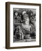 Pantagruel's Meal, from "Pantagruel" by Francois Rabelais-Gustave Doré-Framed Giclee Print