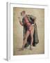 Pantalone, Commedia Dell'Arte Character by Maurice Sand (1823-1889)-null-Framed Giclee Print