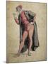 Pantalone, Commedia Dell'Arte Character by Maurice Sand (1823-1889)-null-Mounted Giclee Print