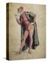 Pantalone, Commedia Dell'Arte Character by Maurice Sand (1823-1889)-null-Stretched Canvas