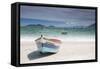 Pantano Do Sul Beach and Fisherman's Boat on Florianopolis Island in Southern Brazil-Alex Saberi-Framed Stretched Canvas