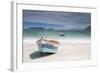 Pantano Do Sul Beach and Fisherman's Boat on Florianopolis Island in Southern Brazil-Alex Saberi-Framed Photographic Print