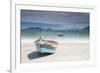 Pantano Do Sul Beach and Fisherman's Boat on Florianopolis Island in Southern Brazil-Alex Saberi-Framed Photographic Print