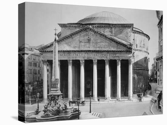 Pantheon and Obelisk Fountain in Piazza Della Rotonda-Philip Gendreau-Stretched Canvas