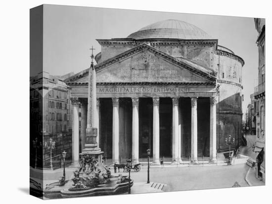 Pantheon and Obelisk Fountain in Piazza Della Rotonda-Philip Gendreau-Stretched Canvas