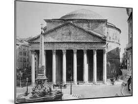 Pantheon and Obelisk Fountain in Piazza Della Rotonda-Philip Gendreau-Mounted Photographic Print