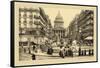 Pantheon and Soufflot Street-Helio E. Ledeley-Framed Stretched Canvas