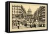 Pantheon and Soufflot Street-Helio E. Ledeley-Framed Stretched Canvas