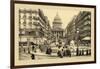 Pantheon and Soufflot Street-Helio E. Ledeley-Framed Art Print