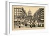 Pantheon and Soufflot Street-Helio E. Ledeley-Framed Art Print