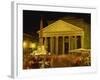 Pantheon Illuminated at Night in Rome, Lazio, Italy, Europe-Rainford Roy-Framed Photographic Print