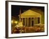 Pantheon Illuminated at Night in Rome, Lazio, Italy, Europe-Rainford Roy-Framed Photographic Print