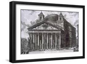 Pantheon of Agrippa, Rome-Giovanni Battista Piranesi-Framed Giclee Print