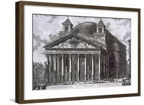 Pantheon of Agrippa, Rome-Giovanni Battista Piranesi-Framed Giclee Print