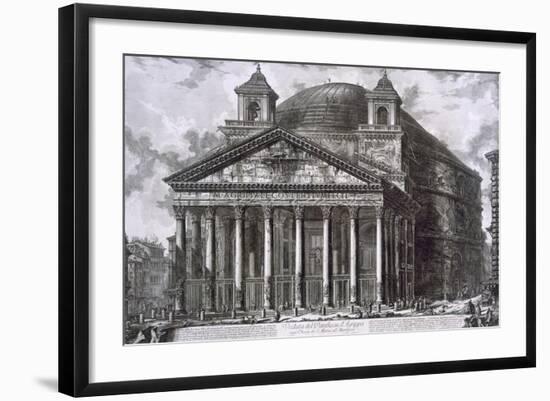 Pantheon of Agrippa, Rome-Giovanni Battista Piranesi-Framed Giclee Print