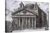 Pantheon of Agrippa, Rome-Giovanni Battista Piranesi-Stretched Canvas