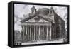 Pantheon of Agrippa, Rome-Giovanni Battista Piranesi-Framed Stretched Canvas