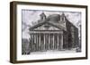 Pantheon of Agrippa, Rome-Giovanni Battista Piranesi-Framed Premium Giclee Print