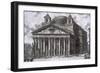 Pantheon of Agrippa, Rome-Giovanni Battista Piranesi-Framed Premium Giclee Print