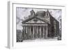 Pantheon of Agrippa, Rome-Giovanni Battista Piranesi-Framed Premium Giclee Print