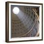 Pantheon, Rome. Shaft of Sunlight Through Oculus in Dome-Mike Burton-Framed Photographic Print