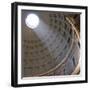 Pantheon, Rome. Shaft of Sunlight Through Oculus in Dome-Mike Burton-Framed Photographic Print