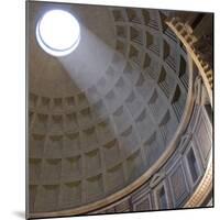 Pantheon, Rome. Shaft of Sunlight Through Oculus in Dome-Mike Burton-Mounted Photographic Print