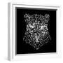 Panther Head Black Mesh-Lisa Kroll-Framed Art Print