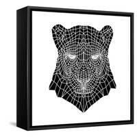 Panther Head Mesh-Lisa Kroll-Framed Stretched Canvas