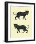 Panthers-Jazzberry Blue-Framed Art Print