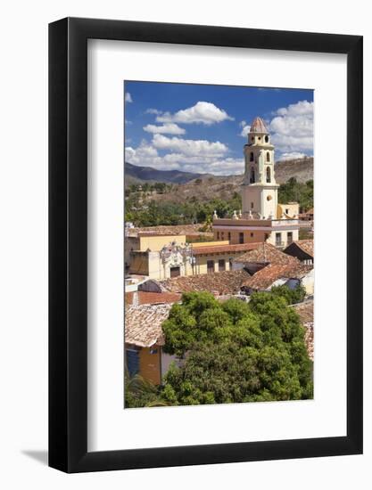 Pantiled Rooftops of the Town Towards the Belltower of the Convento De San Francisco De Asis-Lee Frost-Framed Photographic Print