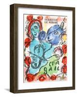 Pantomime from Derrier Le Mirroir 198-Marc Chagall-Framed Collectable Print